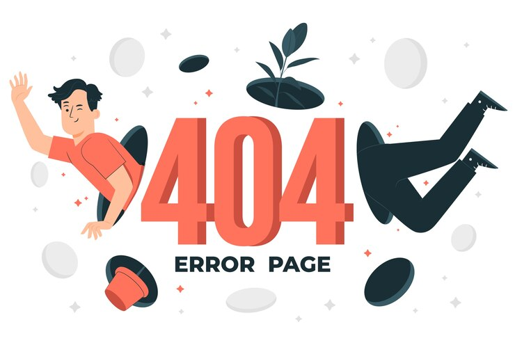 Illustration of 404 Error Page